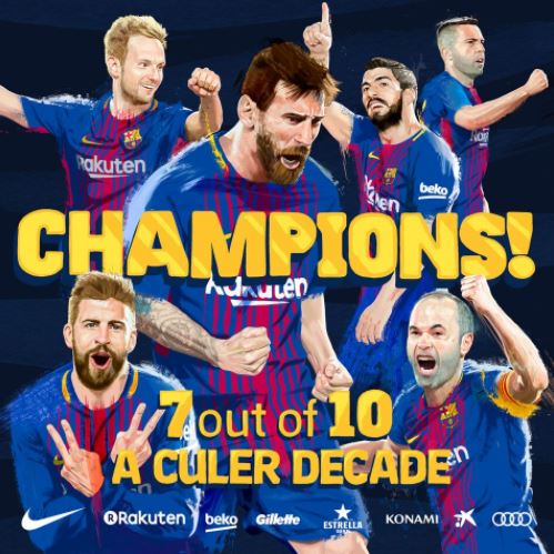 Barcelona Juara La Liga 2017/2018 agen bola piala dunia 2018