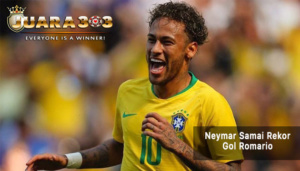 neymar samai catatan rekor gol romario - agen bola piala dunia 2018